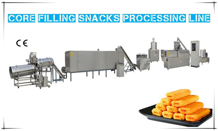 Twin Screw Extruder for Core Filling Snacks  Processing Line